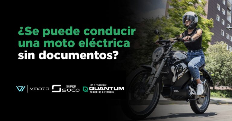 Se puede conducir una moto electrica sin documentos